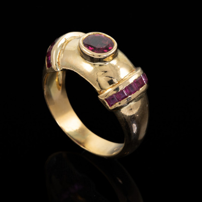 0.70ct Ruby Gold Ring - 5