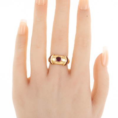 0.70ct Ruby Gold Ring - 6