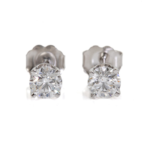 0.76ct Diamond Studs GIA D VS1