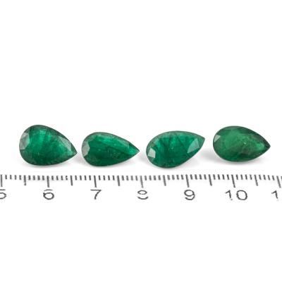12.30ct Parcel of 4 Zambian Emeralds - 2