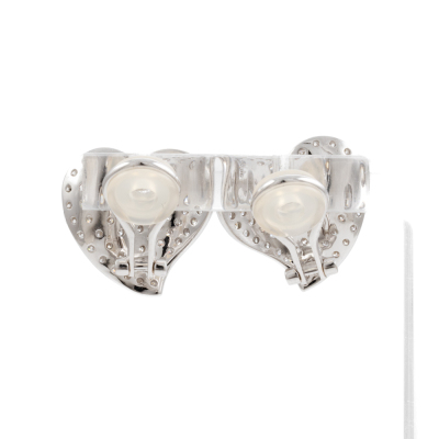 3.00ct Diamond Heart Design Earrings - 5