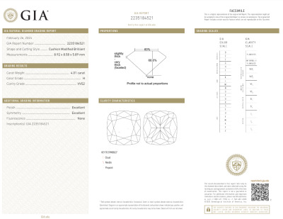 4.01ct Loose Diamond GIA H VVS2 - 2