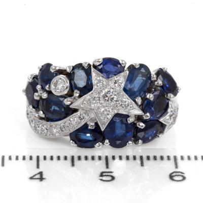 Chanel Comète Sapphire & Diamond Ring - 2