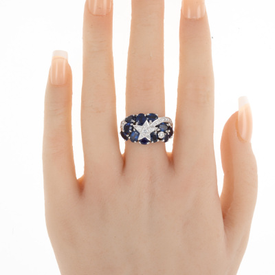 Chanel Comète Sapphire & Diamond Ring - 7