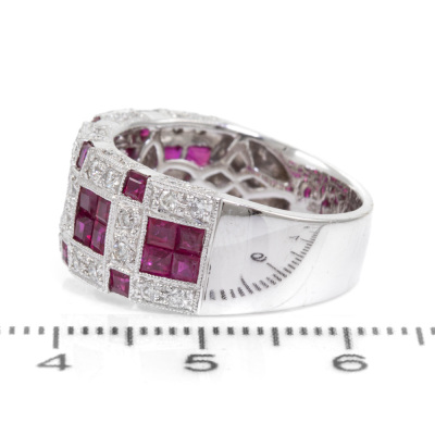 2.18ct Ruby and Diamond Dress Ring - 3