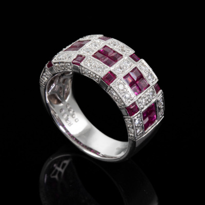 2.18ct Ruby and Diamond Dress Ring - 5