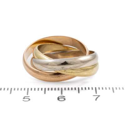 Russian three-tone Gold Ring 9.0g - 2