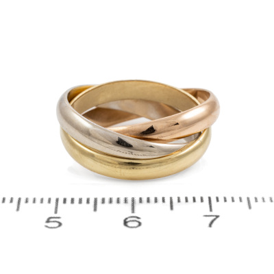 Russian three-tone Gold Ring 9.0g - 3