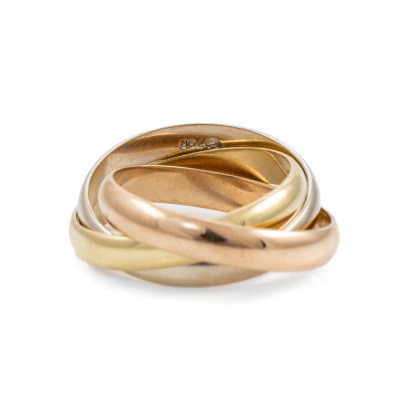 Russian three-tone Gold Ring 9.0g - 4