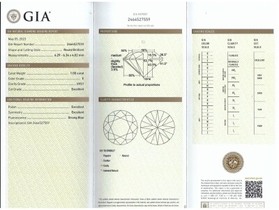 2.00ct Pair of Diamonds GIA D E VVS1 - 4