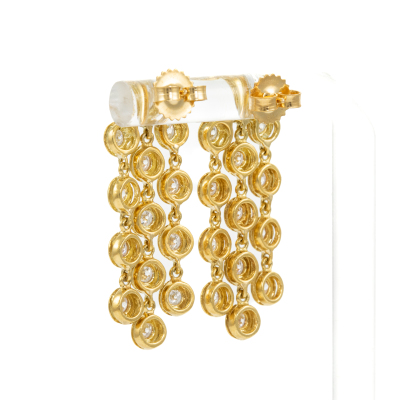 1.30ct Diamond chandelier Earrings - 4
