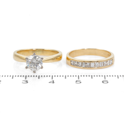 0.93ct Engagement Ring Set - 2
