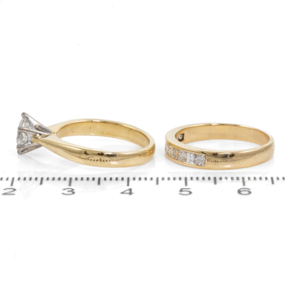0.93ct Engagement Ring Set - 3