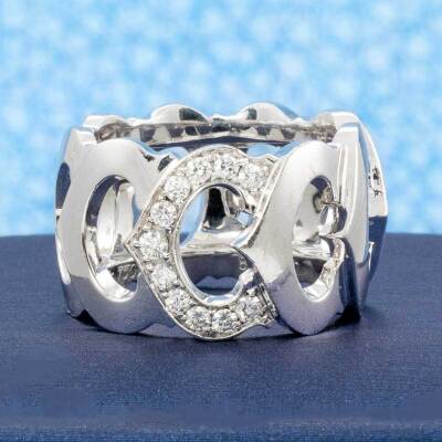 C de Cartier Diamond Ring - 8