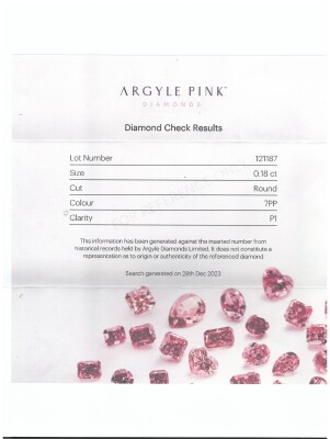 Argyle Pink Diamond 7PP 0.18ct - 3