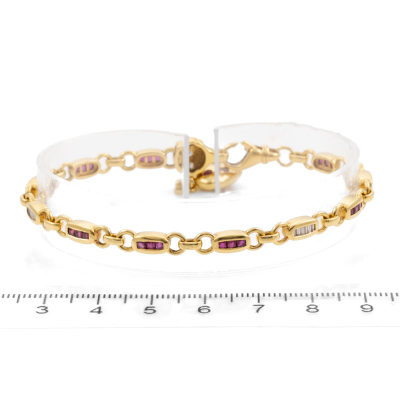 1.95ct Ruby and Diamond Bracelet - 2