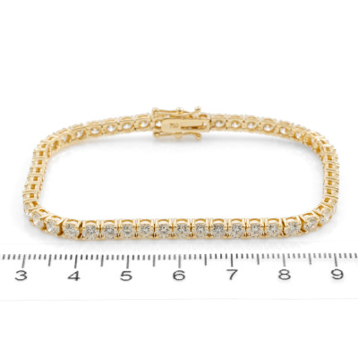 7.64ct Diamond Tennis Bracelet - 2