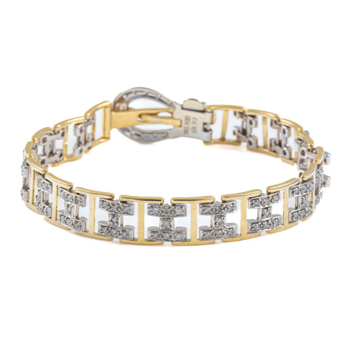 1.10ct Diamond Gold Bracelet 20.2g