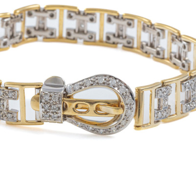 1.10ct Diamond Gold Bracelet 20.2g - 3