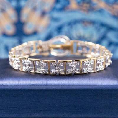 1.10ct Diamond Gold Bracelet 20.2g - 5