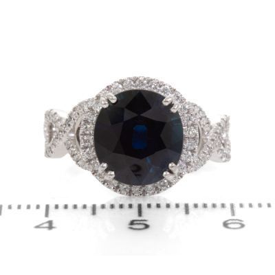 5.06ct Unheated Madagascar Sapphire Ring - 2