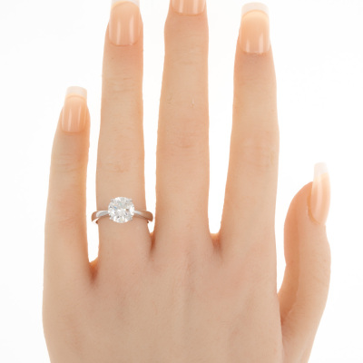 2.09ct Diamond Solitaire Ring GIA E VS1 - 9