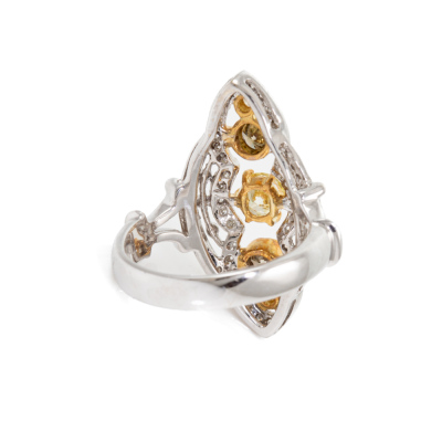 1.17ct Fancy Colour Diamond Dress Ring - 4