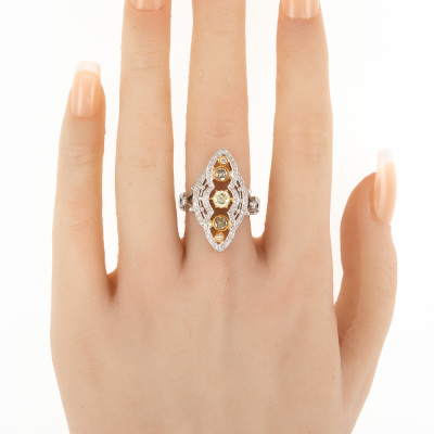 1.17ct Fancy Colour Diamond Dress Ring - 6