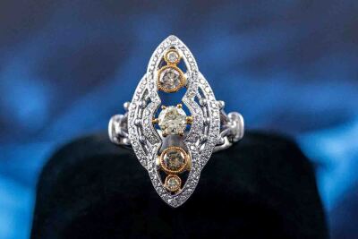 1.17ct Fancy Colour Diamond Dress Ring - 7