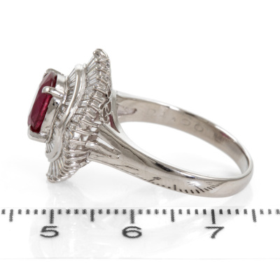 2.18ct Ruby and Diamond Ring - 3