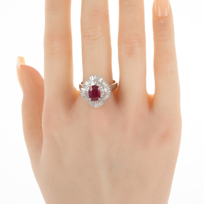 2.18ct Ruby and Diamond Ring - 7