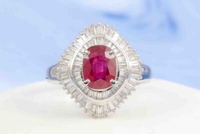 2.18ct Ruby and Diamond Ring - 8