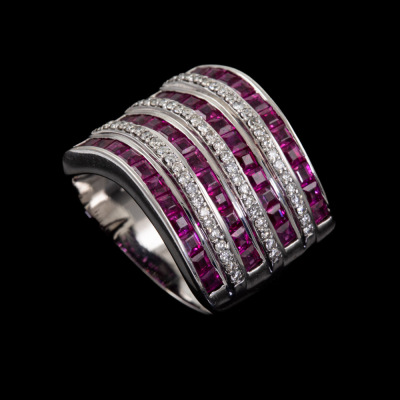 4.12ct Ruby and Diamond Ring - 5