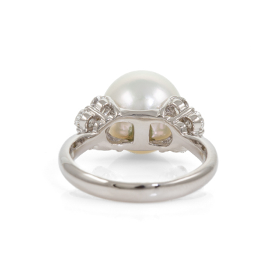 11.2mm South Sea Pearl and Diamond Ring - 4