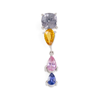 Multi Colour Ceylon Sapphire Pendant