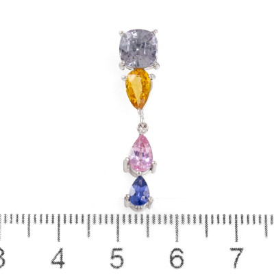 Multi Colour Ceylon Sapphire Pendant - 2