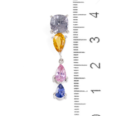 Multi Colour Ceylon Sapphire Pendant - 3