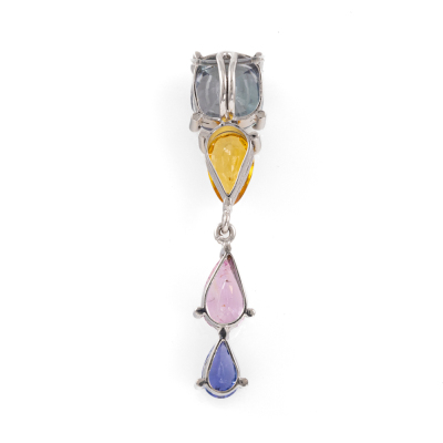 Multi Colour Ceylon Sapphire Pendant - 5