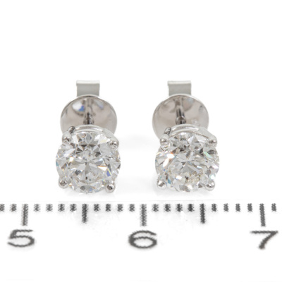 1.40ct Diamond Studs GIA D E SI1 - 2