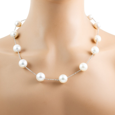 South Sea Pearl Rope Necklace 14.4-11mm - 4