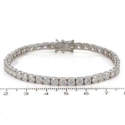 10.71ct Diamond Tennis Bracelet - 2