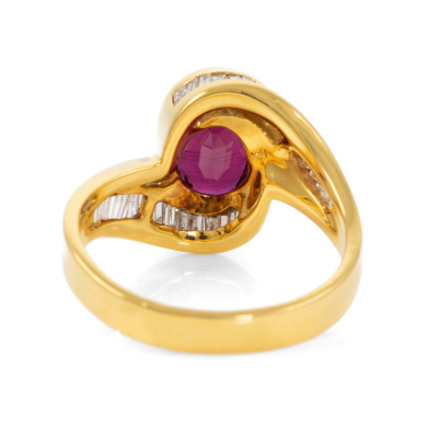 2.34ct Ruby and Diamond Ring - 5