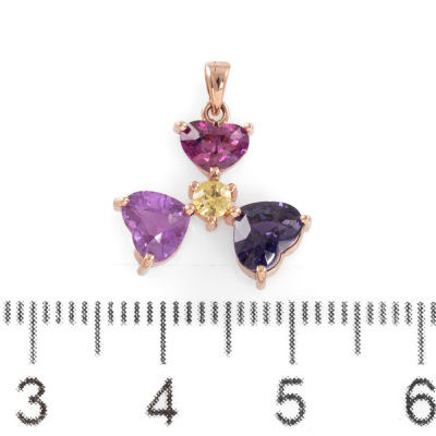 2.00ct Ruby and Sapphire Pendant - 2