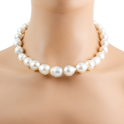 15.3mm-10.6mm South Sea Pearl Necklace - 4