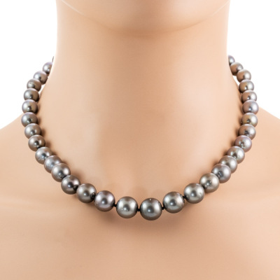 Tahitian Pearl Necklace & Earrings Set - 5