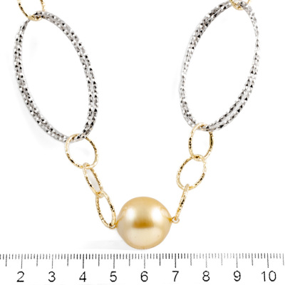 16.6mm-15.0mm South Sea Pearl Necklace - 2