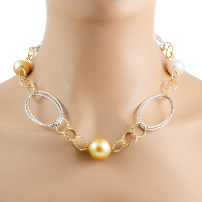 16.6mm-15.0mm South Sea Pearl Necklace - 5