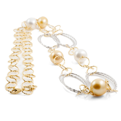 16.6mm-15.0mm South Sea Pearl Necklace - 6