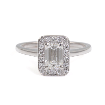 0.70ct Centre Diamond Ring GIA F SI1