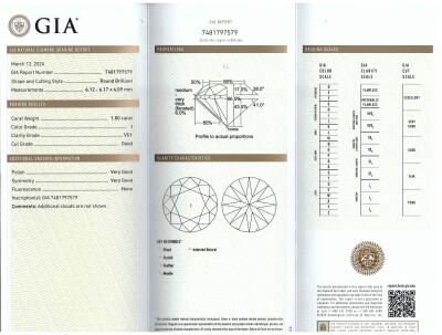 2.01ct Diamond Studs GIA I VS1, I SI1 - 3